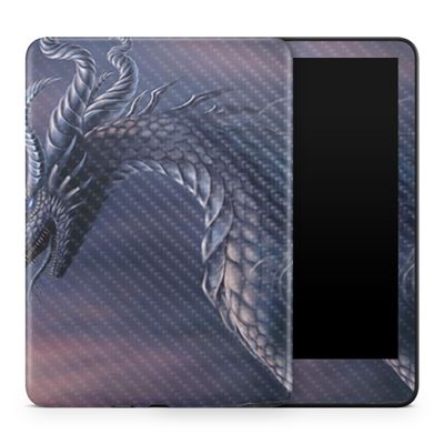 Carbon Fiber Tablet Skin Compatible with Amazon Kindle Colorsoft (2024) - Dragon Fantasy - Premium 3M Vinyl Protective Wrap Decal Cover - Easy to Apply | Crafted in The USA by MightySkins
