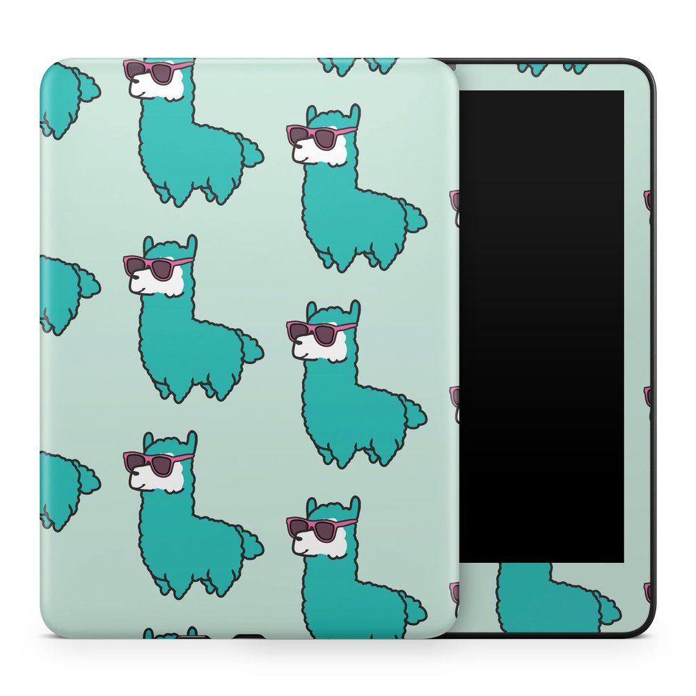 Tablet Skin Compatible with Amazon Kindle Colorsoft (2024) - Awesome Alpacas - Premium 3M Vinyl Protective Wrap Decal Cover - Easy to Apply | Crafted in The USA by MightySkins