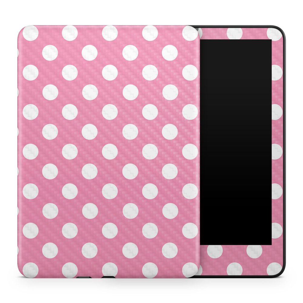 Carbon Fiber Tablet Skin Compatible with Amazon Kindle Colorsoft (2024) - Mini Dots - Premium 3M Vinyl Protective Wrap Decal Cover - Easy to Apply | Crafted in The USA by MightySkins