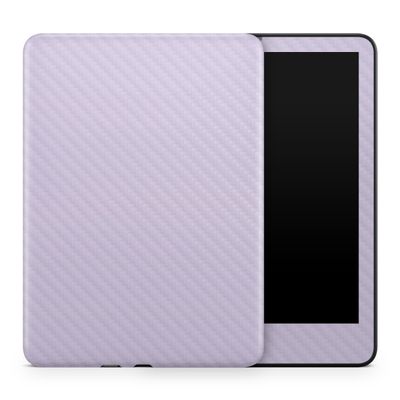 Carbon Fiber Tablet Skin Compatible with Amazon Kindle Colorsoft (2024) - Solid Lilac - Premium 3M Vinyl Protective Wrap Decal Cover - Easy to Apply | Crafted in The USA by MightySkins