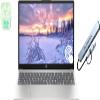 HP 15.6" Touchscreen Laptop, 64GB RAM 2.5TB Storage (2TB SSD+512GB Docking Station Set), 6-Cores Intel Core i3, Windows 11, PLUSERA Earphones, Silver view 1