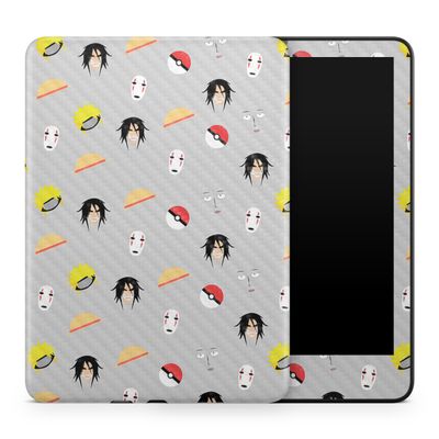 Carbon Fiber Tablet Skin Compatible with Amazon Kindle Colorsoft (2024) - Anime Fan - Premium 3M Vinyl Protective Wrap Decal Cover - Easy to Apply | Crafted in The USA by MightySkins