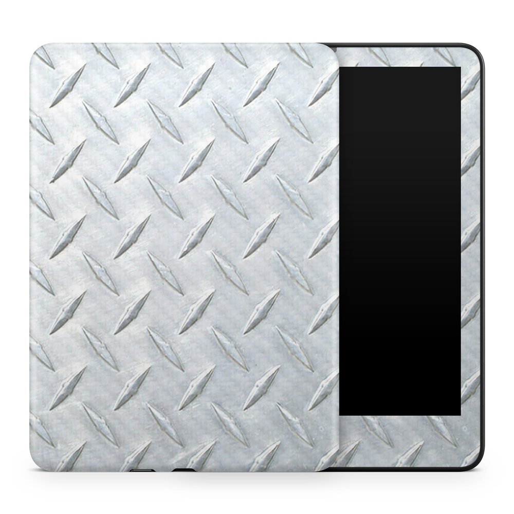 Carbon Fiber Tablet Skin Compatible with Amazon Kindle Colorsoft (2024) - Diamond Plate - Premium 3M Vinyl Protective Wrap Decal Cover - Easy to Apply | Crafted in The USA by MightySkins