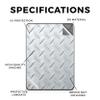Carbon Fiber Tablet Skin Compatible with Amazon Kindle Colorsoft (2024) - Diamond Plate - Premium 3M Vinyl Protective Wrap Decal Cover - Easy to Apply | Crafted in The USA by MightySkins view 2