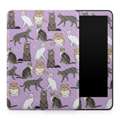 Carbon Fiber Tablet Skin Compatible with Amazon Kindle Colorsoft (2024) - Cat Chaos - Premium 3M Vinyl Protective Wrap Decal Cover - Easy to Apply | Crafted in The USA by MightySkins