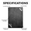 Carbon Fiber Tablet Skin Compatible with Amazon Kindle Colorsoft (2024) - Black Leather - Premium 3M Vinyl Protective Wrap Decal Cover - Easy to Apply | Crafted in The USA by MightySkins view 2