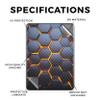 Carbon Fiber Tablet Skin Compatible with Amazon Kindle Colorsoft (2024) - Lava Hex - Premium 3M Vinyl Protective Wrap Decal Cover - Easy to Apply | Crafted in The USA by MightySkins view 2