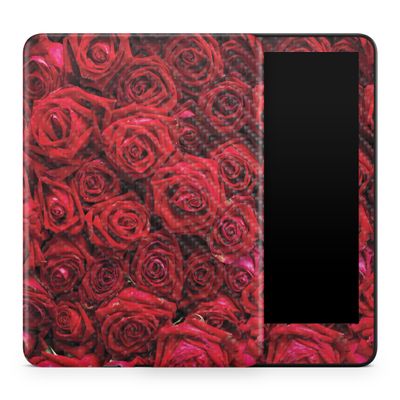 Carbon Fiber Tablet Skin Compatible with Amazon Kindle Colorsoft (2024) - Too Many Roses - Premium 3M Vinyl Protective Wrap Decal Cover - Easy to Apply | Crafted in The USA by MightySkins