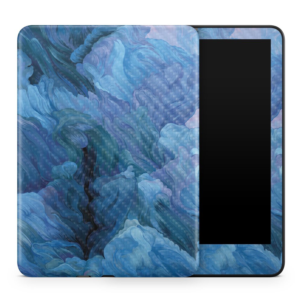 Carbon Fiber Tablet Skin Compatible with Amazon Kindle Colorsoft (2024) - Typhoon - Premium 3M Vinyl Protective Wrap Decal Cover - Easy to Apply | Crafted in The USA by MightySkins