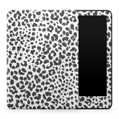 Carbon Fiber Tablet Skin Compatible with Amazon Kindle Colorsoft (2024) - Snow Leopard Print - Premium 3M Vinyl Protective Wrap Decal Cover - Easy to Apply | Crafted in The USA by MightySkins