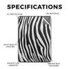 Carbon Fiber Tablet Skin Compatible with Amazon Kindle Colorsoft (2024) - Black Zebra - Premium 3M Vinyl Protective Wrap Decal Cover - Easy to Apply | Crafted in The USA by MightySkins view 2
