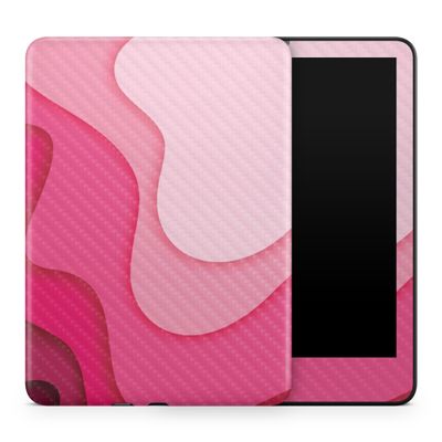 Carbon Fiber Tablet Skin Compatible with Amazon Kindle Colorsoft (2024) - Papercraft Magenta - Premium 3M Vinyl Protective Wrap Decal Cover - Easy to Apply | Crafted in The USA by MightySkins
