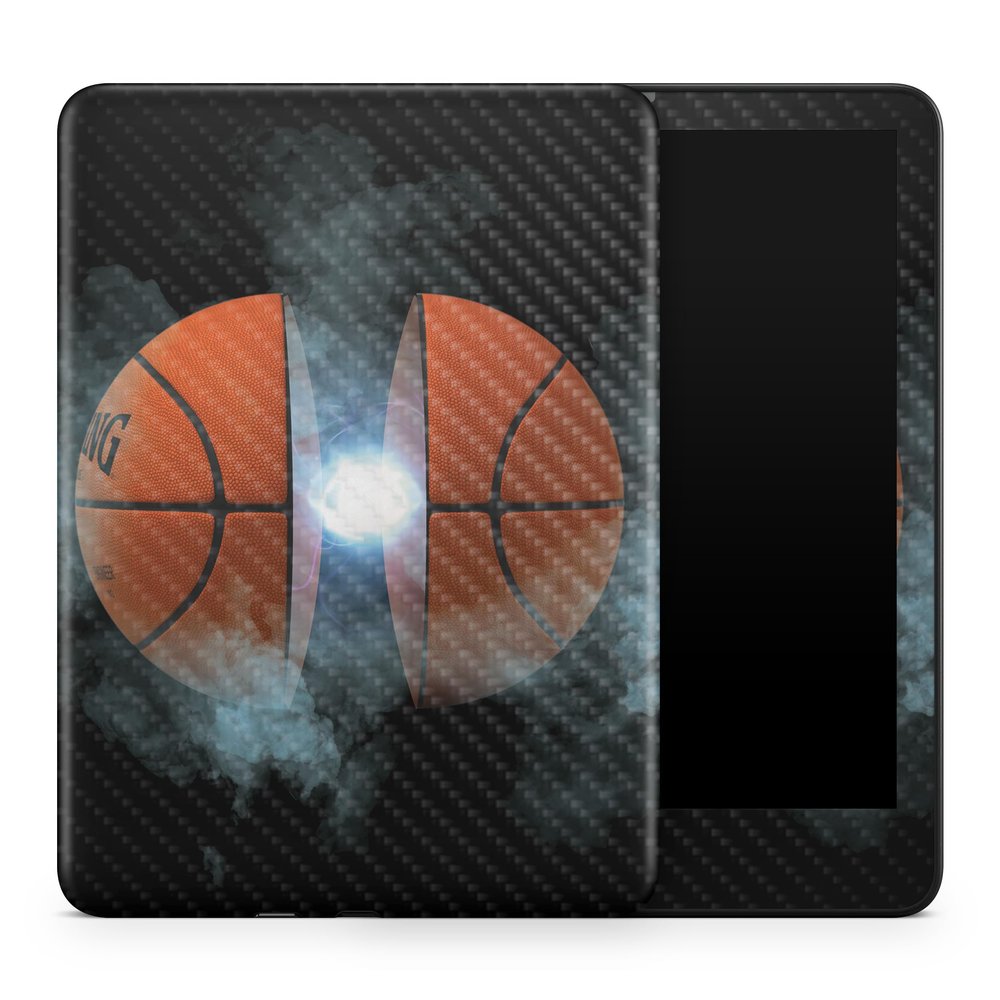 Carbon Fiber Tablet Skin Compatible with Amazon Kindle Colorsoft (2024) - Basketball Orb - Premium 3M Vinyl Protective Wrap Decal Cover - Easy to Apply | Crafted in The USA by MightySkins