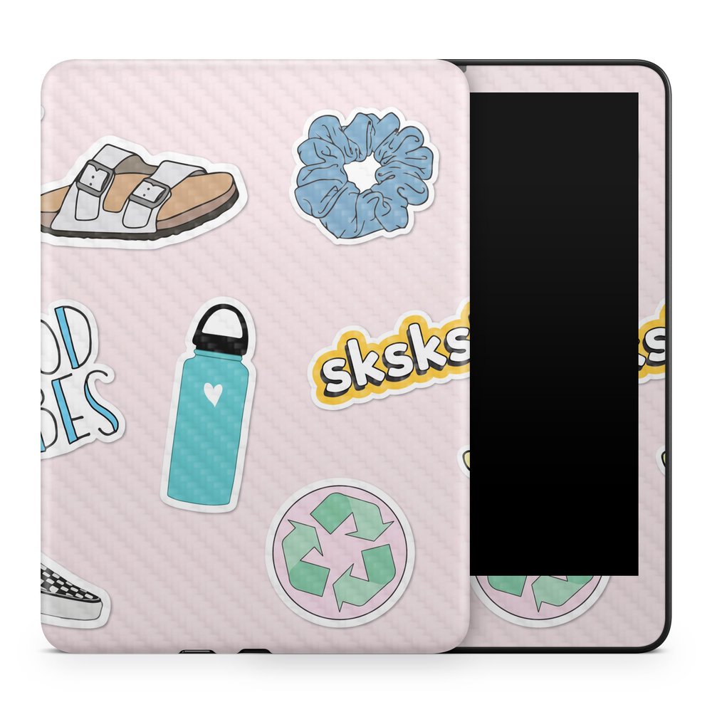 Carbon Fiber Tablet Skin Compatible with Amazon Kindle Colorsoft (2024) - VSCO1 - Premium 3M Vinyl Protective Wrap Decal Cover - Easy to Apply | Crafted in The USA by MightySkins