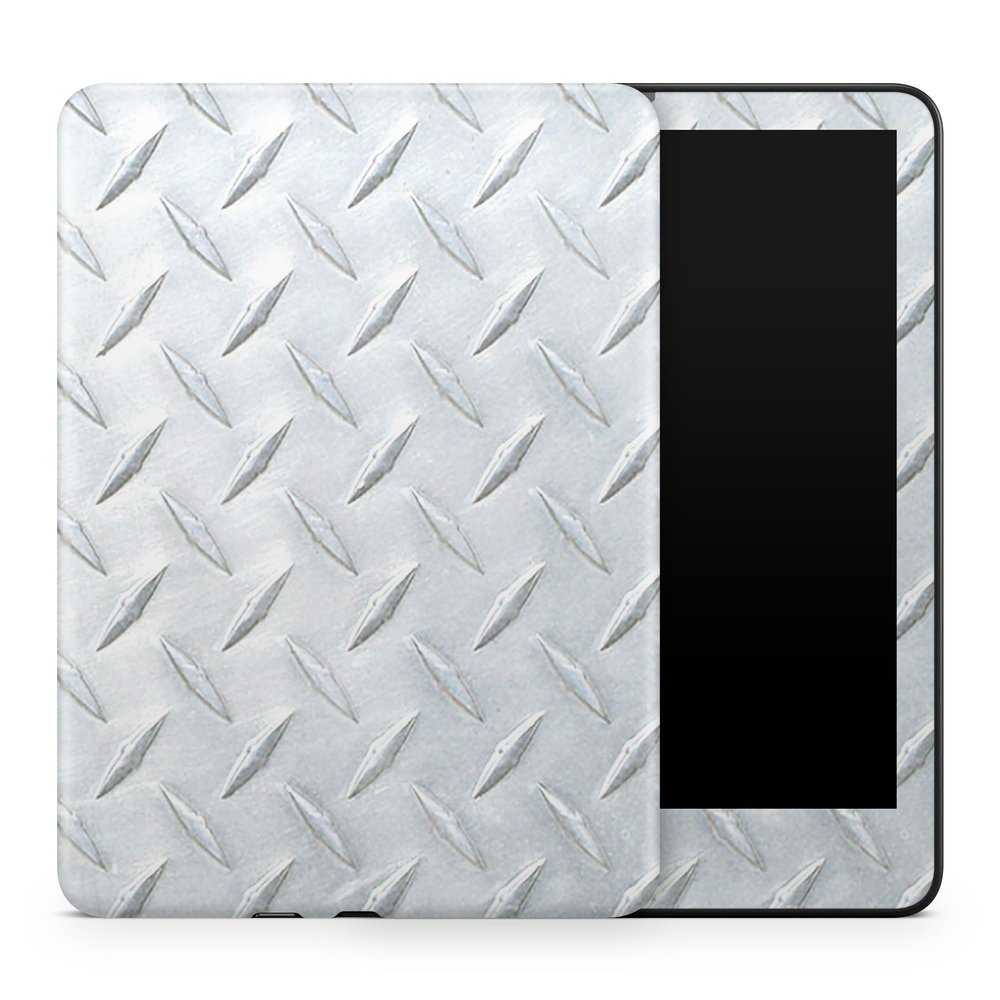 Glossy Glitter Tablet Skin Compatible with Amazon Kindle Colorsoft (2024) - Diamond Plate - Premium 3M Vinyl Protective Wrap Decal Cover - Easy to Apply | Crafted in The USA by MightySkins
