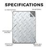 Glossy Glitter Tablet Skin Compatible with Amazon Kindle Colorsoft (2024) - Diamond Plate - Premium 3M Vinyl Protective Wrap Decal Cover - Easy to Apply | Crafted in The USA by MightySkins view 2