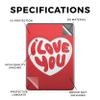 Carbon Fiber Tablet Skin Compatible with Amazon Kindle Colorsoft (2024) - I Love You - Premium 3M Vinyl Protective Wrap Decal Cover - Easy to Apply | Crafted in The USA by MightySkins view 2