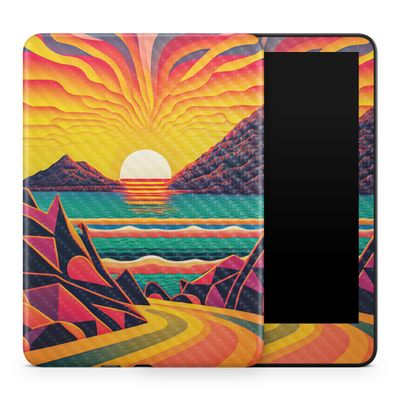 Carbon Fiber Tablet Skin Compatible with Amazon Kindle Colorsoft (2024) - Surreal Journey - Premium 3M Vinyl Protective Wrap Decal Cover - Easy to Apply | Crafted in The USA by MightySkins