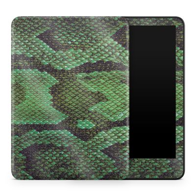 Glossy Glitter Tablet Skin Compatible with Amazon Kindle Colorsoft (2024) - Green Serpent - Premium 3M Vinyl Protective Wrap Decal Cover - Easy to Apply | Crafted in The USA by MightySkins