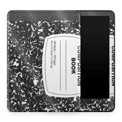 Glossy Glitter Tablet Skin Compatible with Amazon Kindle Colorsoft (2024) - Composition Book - Premium 3M Vinyl Protective Wrap Decal Cover - Easy to Apply | Crafted in The USA by MightySkins