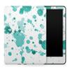 Carbon Fiber Tablet Skin Compatible with Amazon Kindle Colorsoft (2024) - Teal Splatter - Premium 3M Vinyl Protective Wrap Decal Cover - Easy to Apply | Crafted in The USA by MightySkins view 1