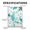 Carbon Fiber Tablet Skin Compatible with Amazon Kindle Colorsoft (2024) - Teal Splatter - Premium 3M Vinyl Protective Wrap Decal Cover - Easy to Apply | Crafted in The USA by MightySkins view 2