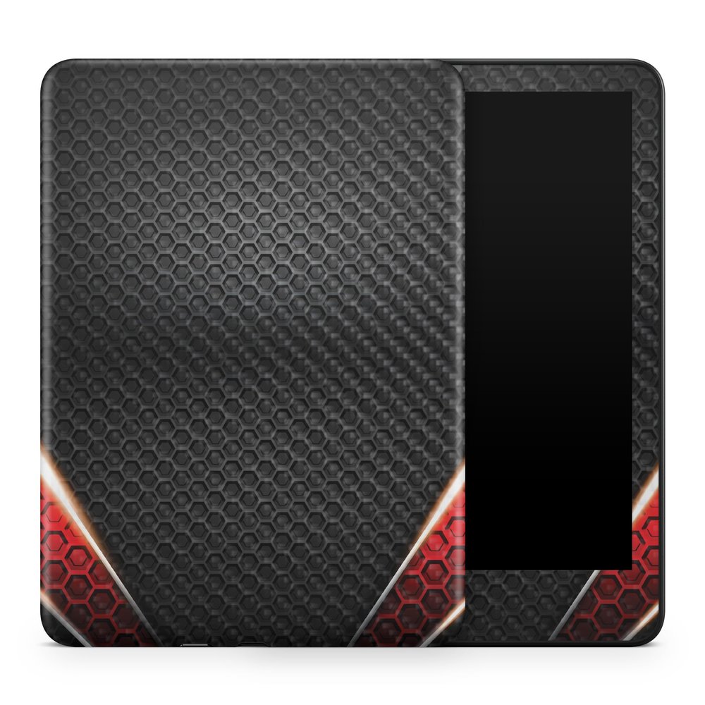 Carbon Fiber Tablet Skin Compatible with Amazon Kindle Colorsoft (2024) - Hex Rays - Premium 3M Vinyl Protective Wrap Decal Cover - Easy to Apply | Crafted in The USA by MightySkins