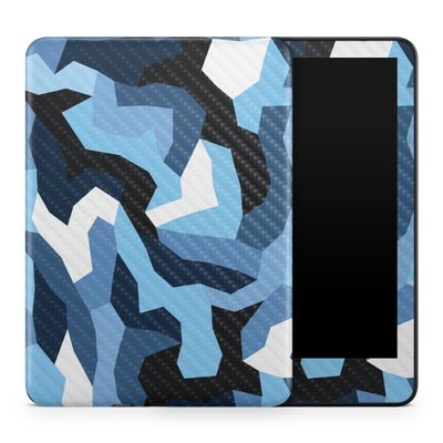 Carbon Fiber Tablet Skin Compatible with Amazon Kindle Colorsoft (2024) - Sky Camouflage - Premium 3M Vinyl Protective Wrap Decal Cover - Easy to Apply | Crafted in The USA by MightySkins