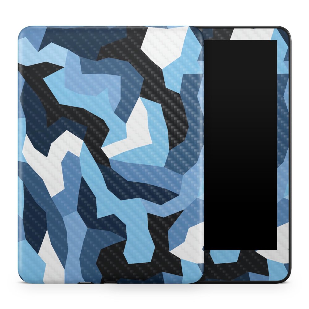 Carbon Fiber Tablet Skin Compatible with Amazon Kindle Colorsoft (2024) - Sky Camouflage - Premium 3M Vinyl Protective Wrap Decal Cover - Easy to Apply | Crafted in The USA by MightySkins