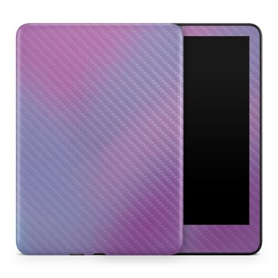 Carbon Fiber Tablet Skin Compatible with Amazon Kindle Colorsoft (2024) - Purple Fog - Premium 3M Vinyl Protective Wrap Decal Cover - Easy to Apply | Crafted in The USA by MightySkins