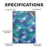 Carbon Fiber Tablet Skin Compatible with Amazon Kindle Colorsoft (2024) - Blue Scales - Premium 3M Vinyl Protective Wrap Decal Cover - Easy to Apply | Crafted in The USA by MightySkins view 2