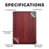 Carbon Fiber Tablet Skin Compatible with Amazon Kindle Colorsoft (2024) - Cherry Grain - Premium 3M Vinyl Protective Wrap Decal Cover - Easy to Apply | Crafted in The USA by MightySkins view 2