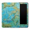 Carbon Fiber Tablet Skin Compatible with Amazon Kindle Colorsoft (2024) - Teal Marble - Premium 3M Vinyl Protective Wrap Decal Cover - Easy to Apply | Crafted in The USA by MightySkins view 1