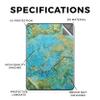 Carbon Fiber Tablet Skin Compatible with Amazon Kindle Colorsoft (2024) - Teal Marble - Premium 3M Vinyl Protective Wrap Decal Cover - Easy to Apply | Crafted in The USA by MightySkins view 2