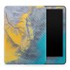 Carbon Fiber Tablet Skin Compatible with Amazon Kindle Colorsoft (2024) - Yellow Spill - Premium 3M Vinyl Protective Wrap Decal Cover - Easy to Apply | Crafted in The USA by MightySkins view 1