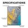 Carbon Fiber Tablet Skin Compatible with Amazon Kindle Colorsoft (2024) - Yellow Spill - Premium 3M Vinyl Protective Wrap Decal Cover - Easy to Apply | Crafted in The USA by MightySkins view 2