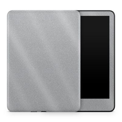 Glossy Glitter Tablet Skin Compatible with Amazon Kindle Colorsoft (2024) - Solid Gray - Premium 3M Vinyl Protective Wrap Decal Cover - Easy to Apply | Crafted in The USA by MightySkins