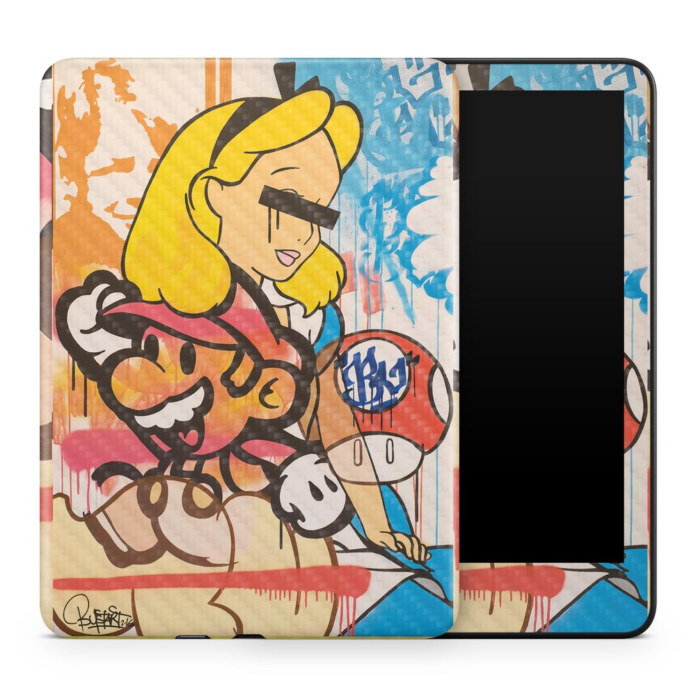 Carbon Fiber Tablet Skin Compatible with Amazon Kindle Colorsoft (2024) - I Cant See - Premium 3M Vinyl Protective Wrap Decal Cover - Easy to Apply | Crafted in The USA by MightySkins