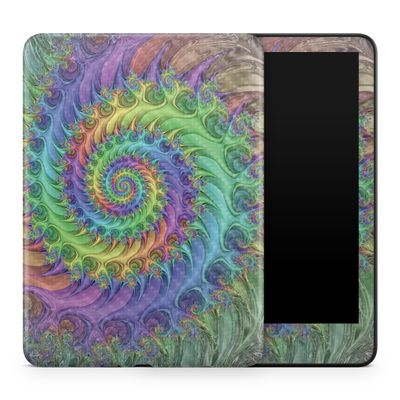 Carbon Fiber Tablet Skin Compatible with Amazon Kindle Colorsoft (2024) - Tripping - Premium 3M Vinyl Protective Wrap Decal Cover - Easy to Apply | Crafted in The USA by MightySkins