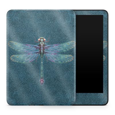 Glossy Glitter Tablet Skin Compatible with Amazon Kindle Colorsoft (2024) - Vibrant Dragonfly - Premium 3M Vinyl Protective Wrap Decal Cover - Easy to Apply | Crafted in The USA by MightySkins