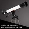 Astronomical Refractor Telescope, High Magnification Outdoor Professional Astronomical Telescope 270X Monocular Optical Refractor Design Portable Tripod view 2