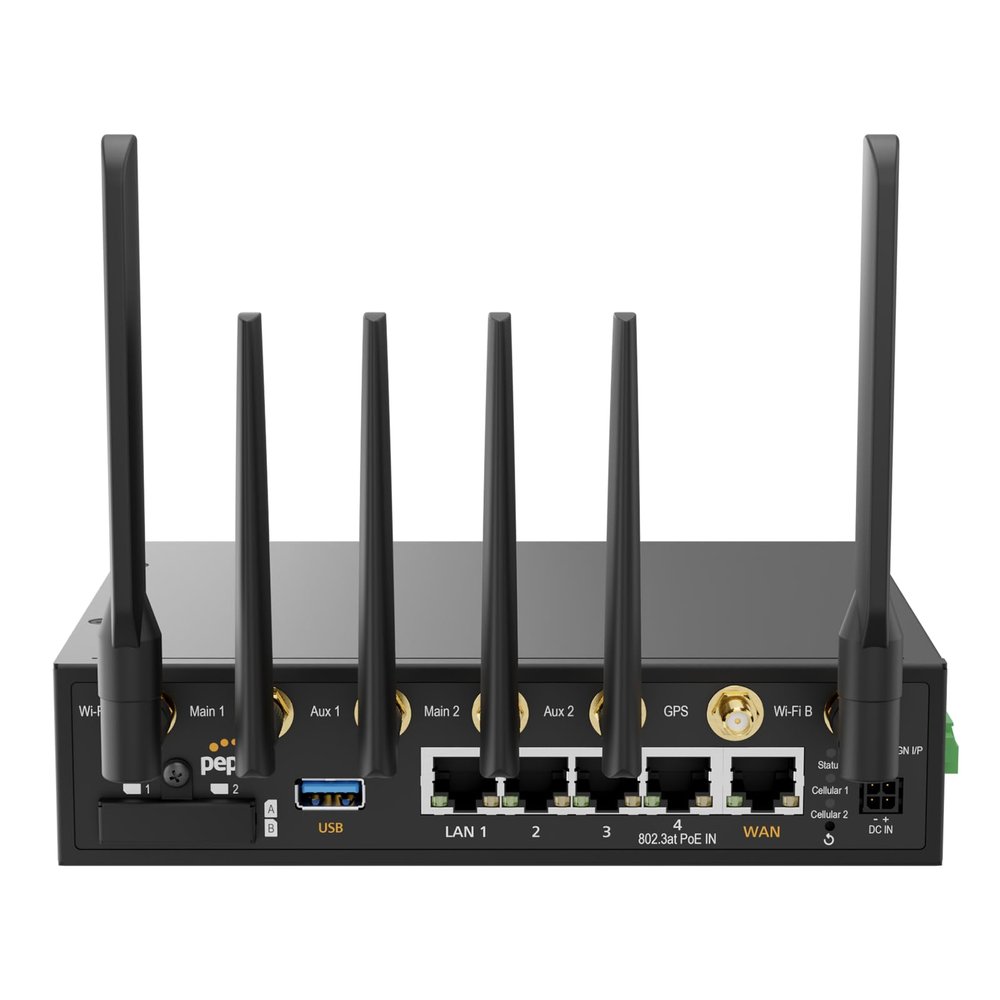 Peplink BR2 Dual-Cellular GPS Equipped 4G LTE Router | Auto-Switch Between Networks for Uninterrupted Internet | Rugged for Vehicles, Remote Sites & Business | AT&T, Verizon, T-Mobile Compatible