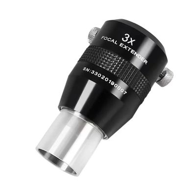 1.25 Inch 3X Apochromat & Achromatic 31.7mm Power Barlow Lens Metal Extender Lens