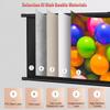 60" Projector Screen Wall Mounted 4:3 16:9 72" Retractable Movie Screen, No Wrinkles, Without Dents, 4K 3D Drop Down HD Screen for Home Theater Office Classroom(72inch(4:3)) view 3