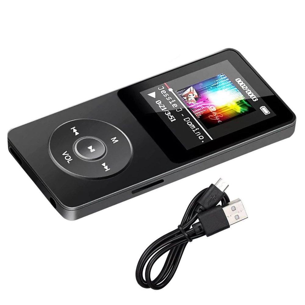 MP4/MP3 Player with Bluetooth, Lossless Sound with FM Radio, Supports up to 128GB TF Card