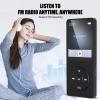 MP4/MP3 Player with Bluetooth, Lossless Sound with FM Radio, Supports up to 128GB TF Card view 2