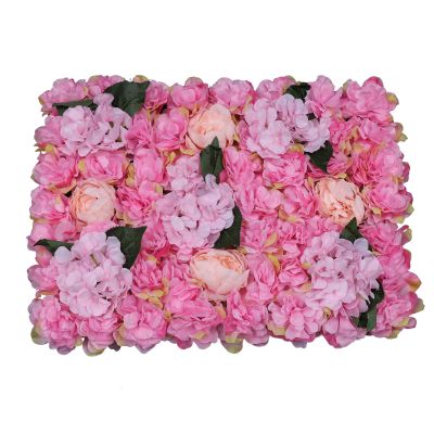 6 Pack Flower Wall Panels, 24" X 16" Artificial Flower Backdrop Floral Wall for Photo Background Home Party Wedding Backdrop Decor(Dahlia, Peony, Hydrangea)