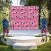 6 Pack Flower Wall Panels, 24" X 16" Artificial Flower Backdrop Floral Wall for Photo Background Home Party Wedding Backdrop Decor(Dahlia, Peony, Hydrangea) view 3