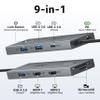 Acer USB C Docking Station Dual Monitor With 2 HDMI, 9-IN-1 Laptop Docking Station with 4K@60Hz HDMI, USB A&C 3.0, SD/Micro SD, 100W PD, USBC Dock Compatible with Acer/Dell XPS/HP/Mac/Surface (0.65FT) view 2