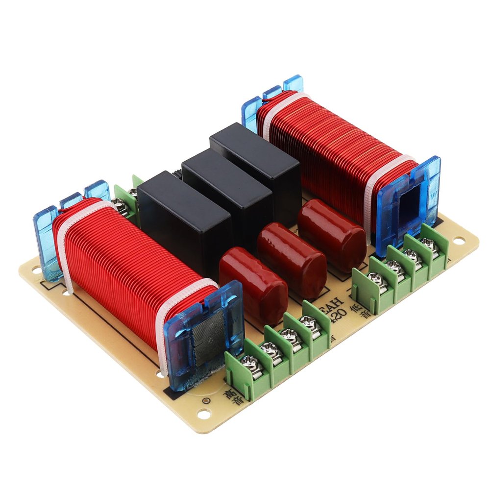 DriSentri 4 Way Crossover for Speaker, 400W Hi-Fi Grade Dual High & Low Frequency Speaker Dedicated 4 Way Crossover, Audiophile-Level Home Theater Audio Frequency Divider